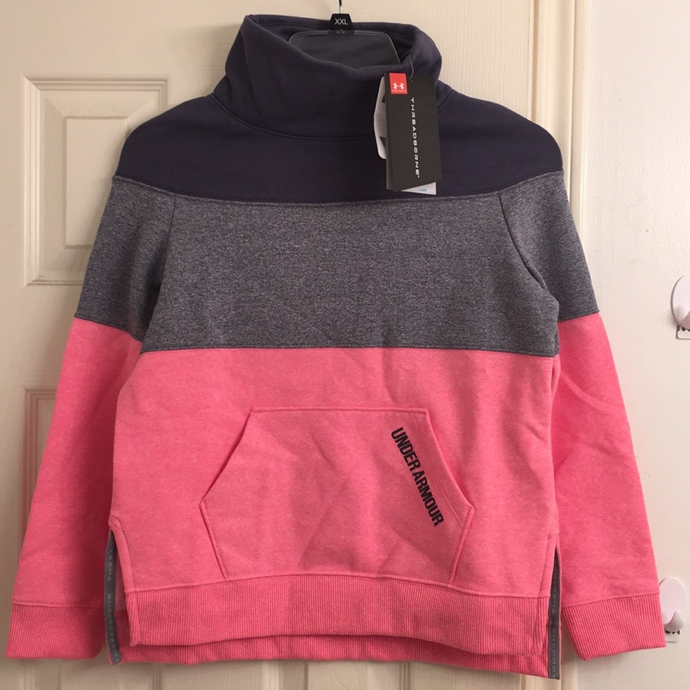 New Under Armour Girls turtleneck pullover - Picture 3 of 8